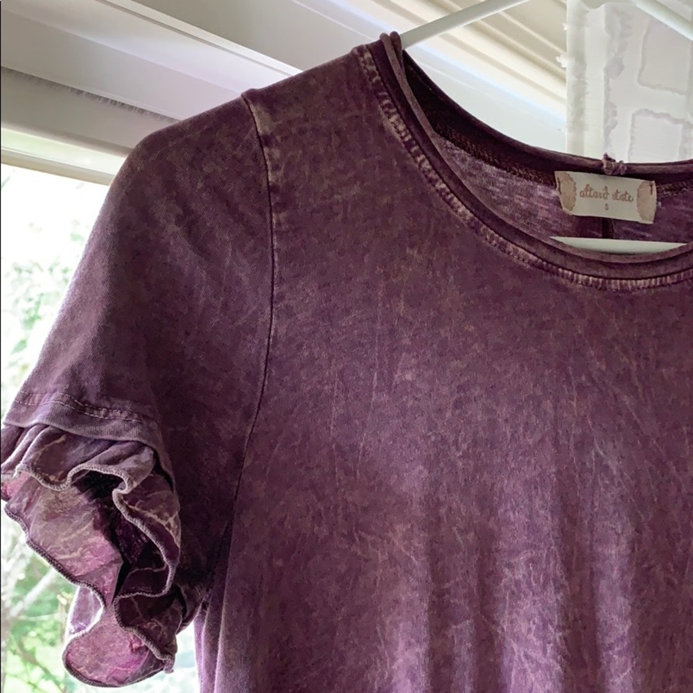 Altard State Purple Ruffled Top - Picture 3 of 4